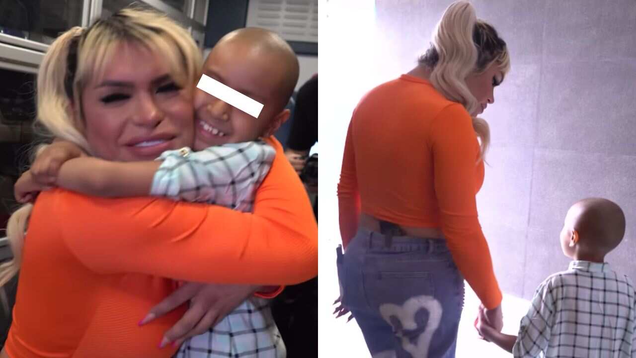 Wendy Guevara conoce a Emily, fan que padece leucemia|Foto: Ambulancia de los Deseos México