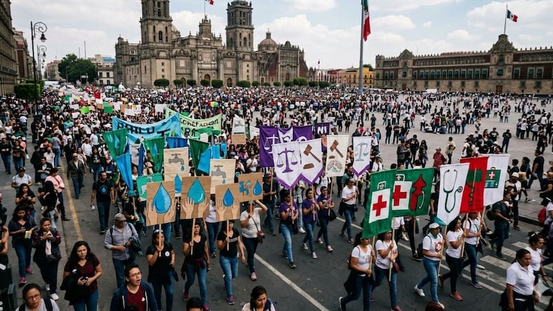 CDMX enfrentará 3 marchas y 11 concentraciones este 4 de marzo; salud, agua y justicia, entre las principales demandas