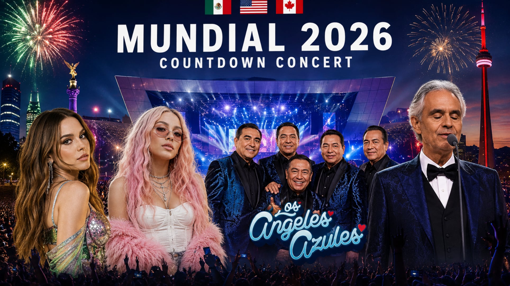 El Countdown Concert del Mundial 2026 se realizará en el Auditorio Nacional y podrá verse gratis por TikTok de FIFA.