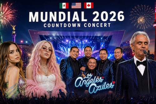 Belinda, Bocelli y Los Ángeles Azules ponen música al arranque del Mundial