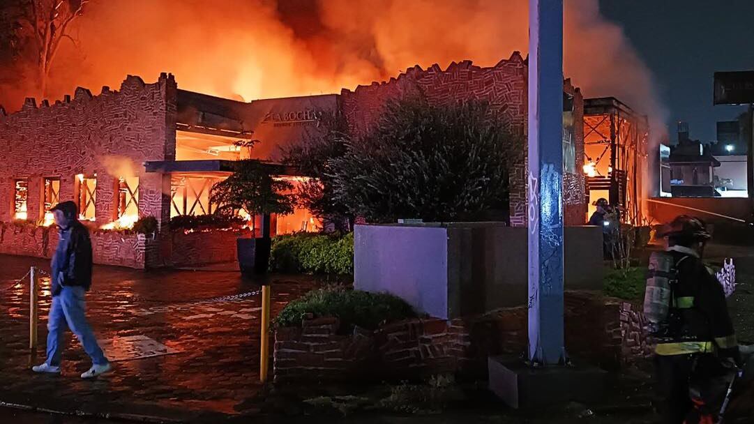 Incendio en La Bocha.