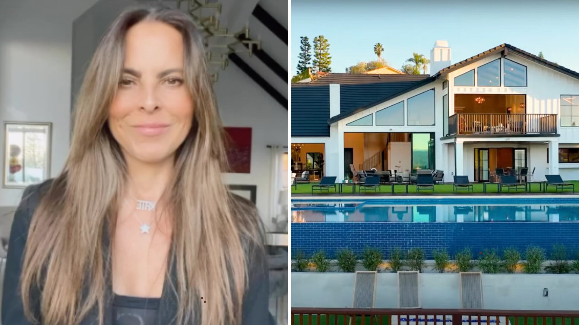 La actriz Kate del Castillo logró salvar algunas de sus pertenencias en su casa en Los Ángeles, gracias a sus amigas, pues ella está grabando una serie en otro estado.