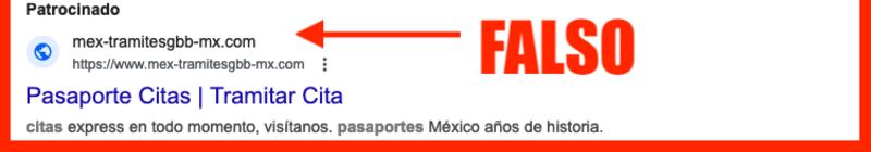 Los sitios falsos tratan de suplantar las direcciones de instituciones reales.