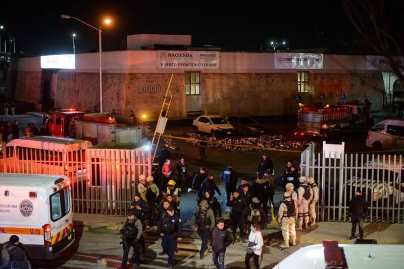 Incendio en estación INM