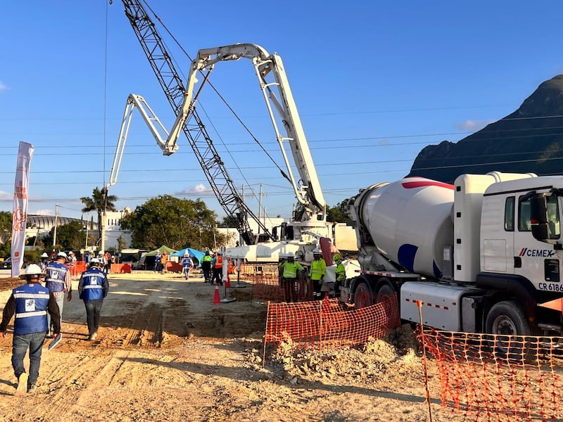 La construcción tuvo que adecuarse a los nuevos terrenos.