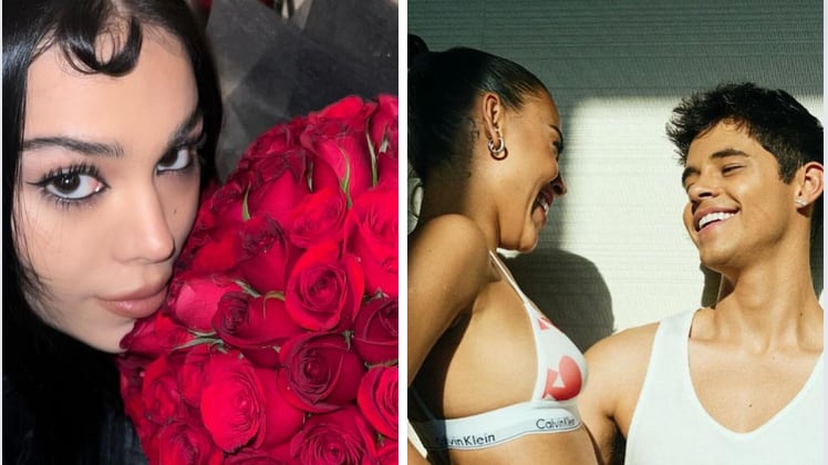 Danna Paola celebra San Valentín con foto en topless junto a su novio