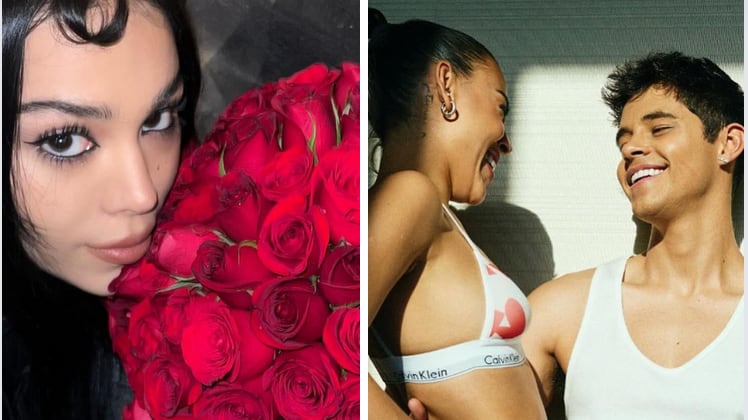 Danna Paola celebra San Valentín con foto en topless junto a su novio