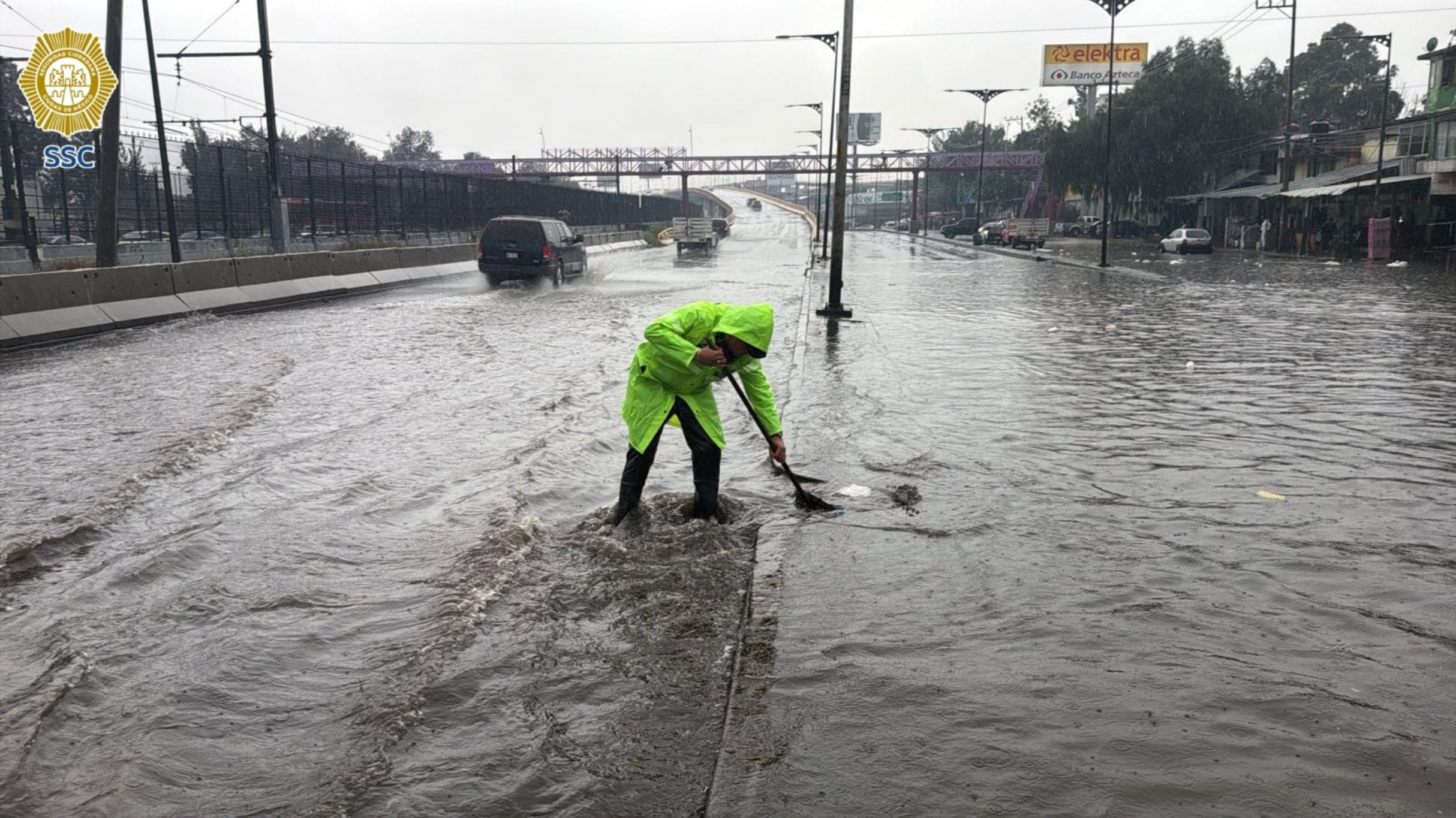 Lluvias inundan la Zaragoza