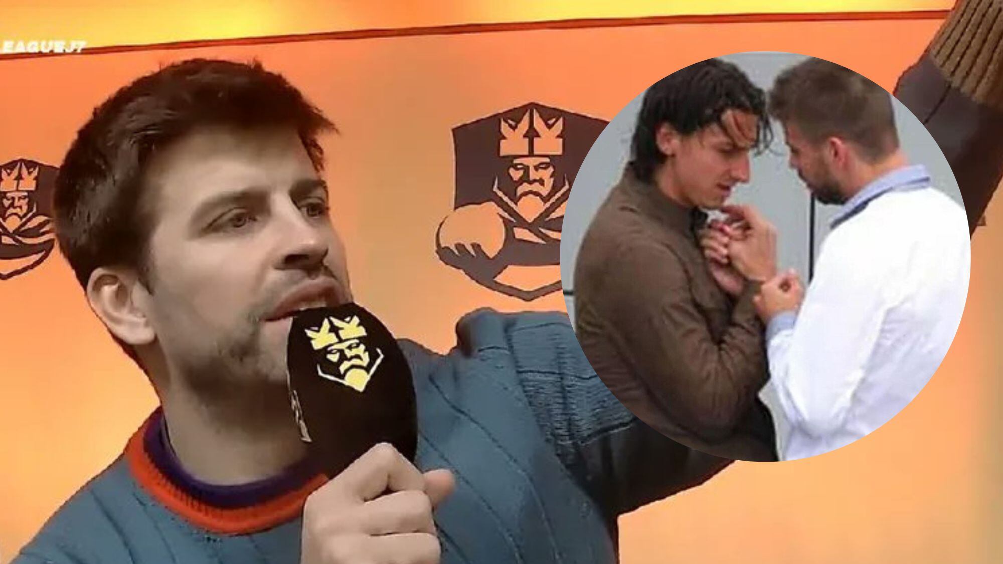 Gerard Piqué y Zlatan