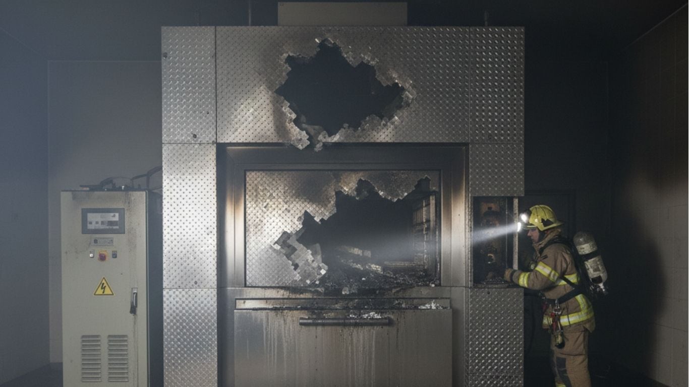 Se incendia crematorio en la Cuauhtémoc