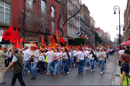 Marcha de trabajadores del Metro avanza al Zócalo; ¿qué vialidades están afectadas?