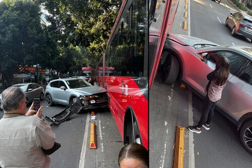 Accidente en la Línea 1 del Metrobús deja cinco lesionados