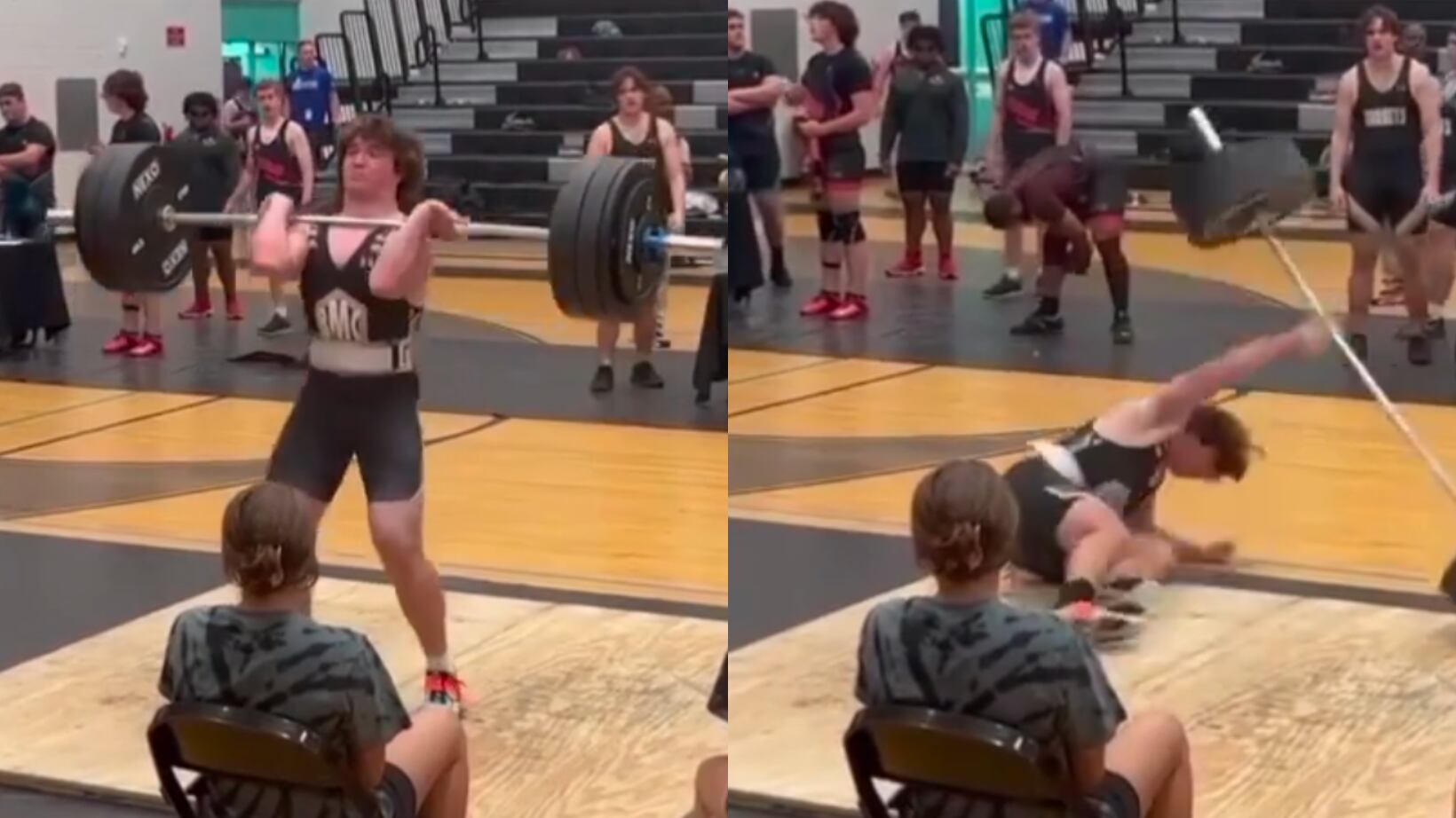 Joven estuvo al borde del la muerte durante competencia del halterofilia.