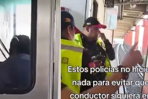 Video: conductor del Metro se desmaya en pleno trayecto y policías lo dejan seguir conduciendo