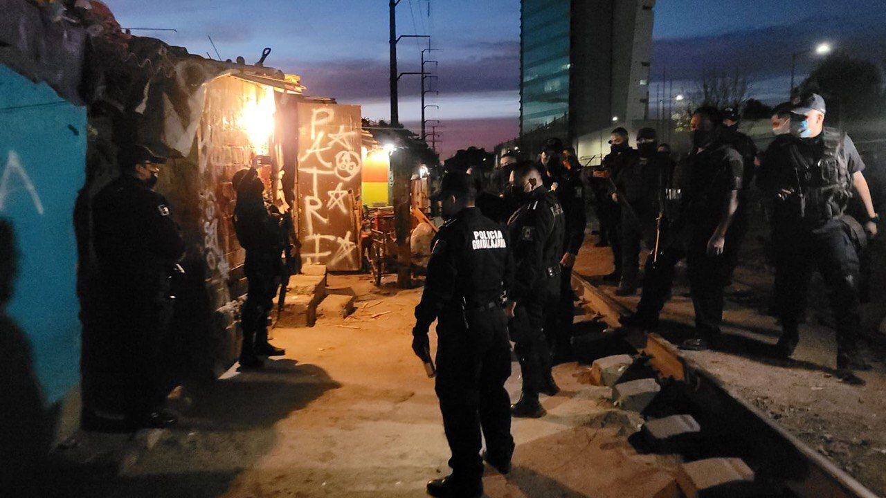 El operativo se desplegó por alrededor de dos horas.