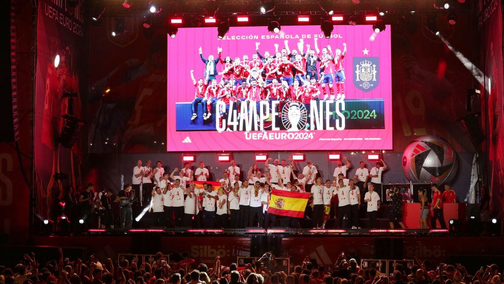 Celebración de la Selección española