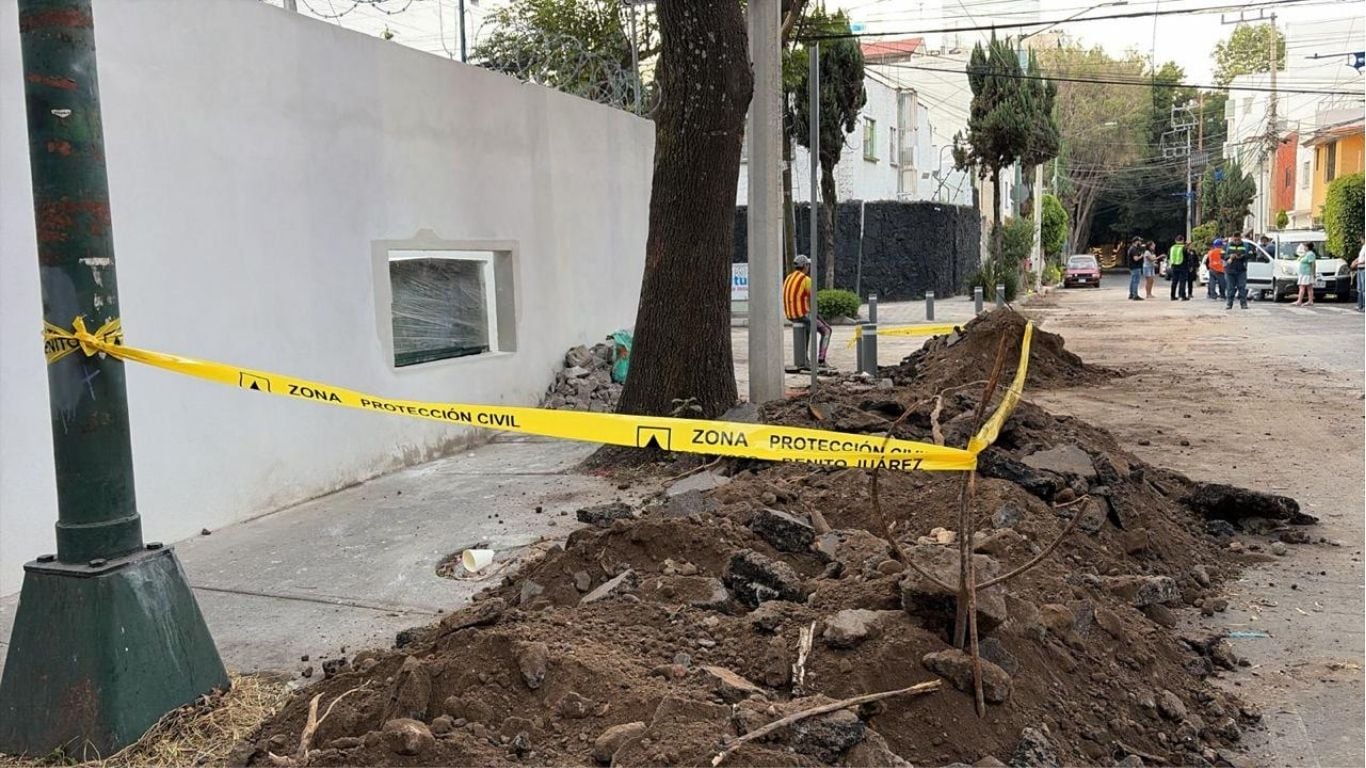 La alcaldía Benito Juárez suspendió obra