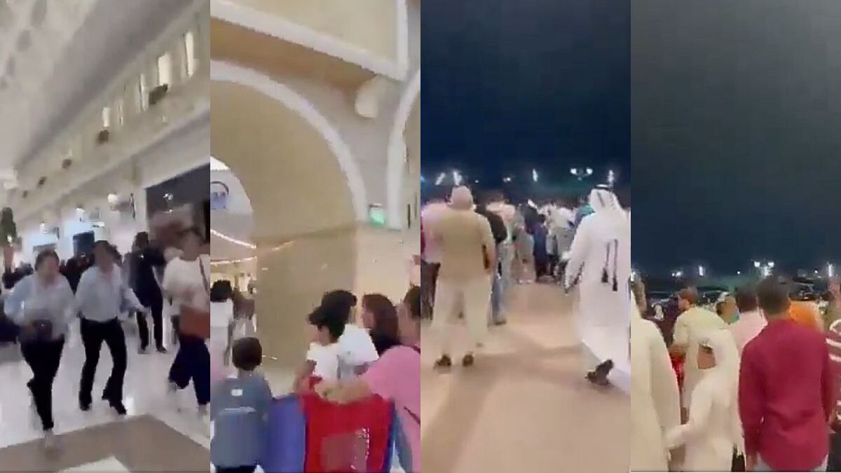 Videos terroríficos: pánico en calles y centros comerciales de Qatar tras ataque de Irán