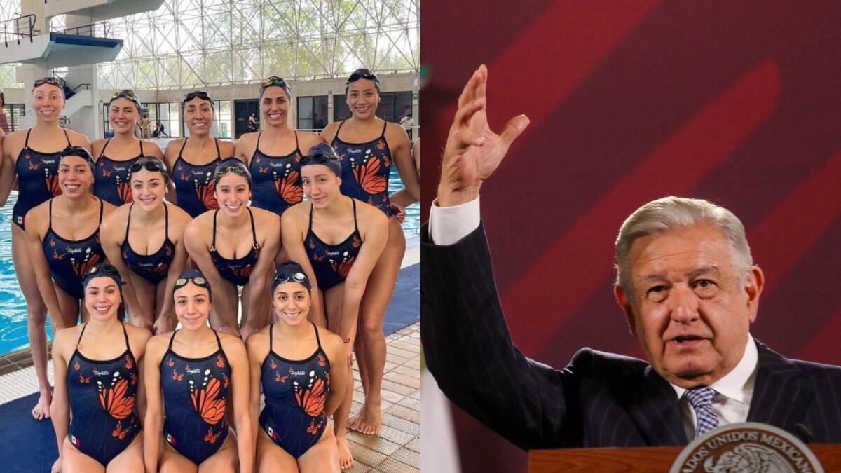 El presidente habló de la histórico medalla en natación artística I Instagram / Cuartoscuro
