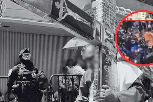 Entre empujones y riñas, así terminó la histórica Pasión de Cristo en Iztapalapa