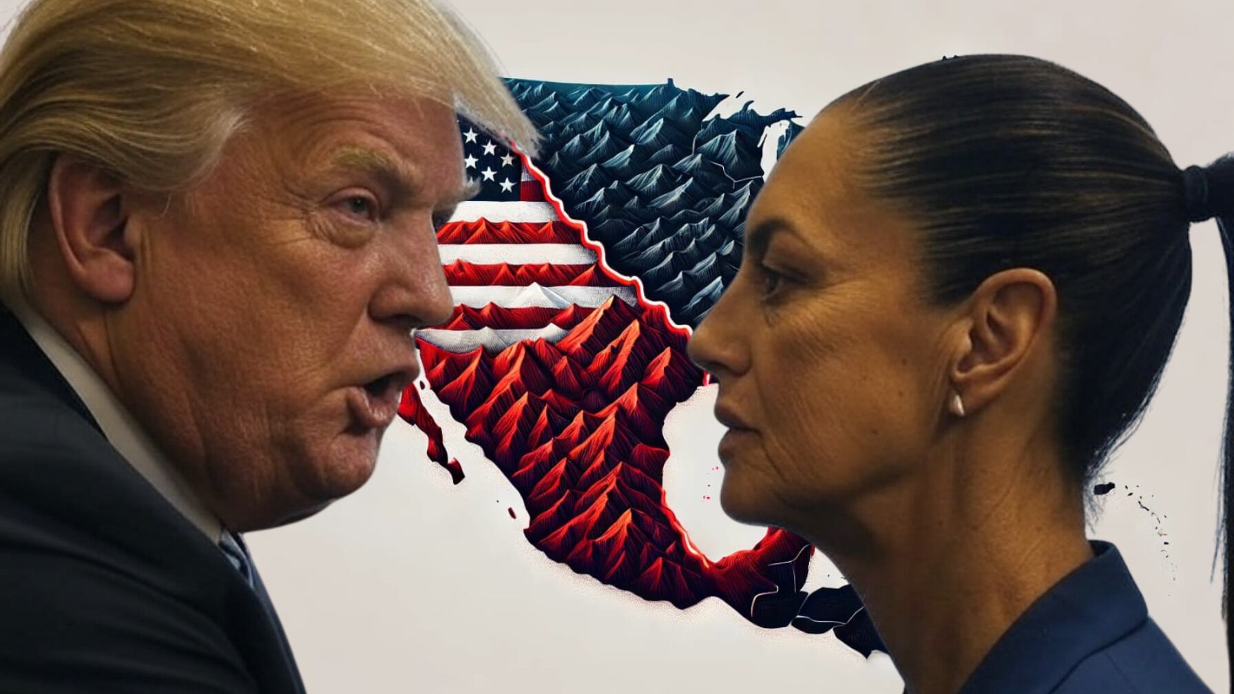 Trump impone aranceles del 25% a México, acusando falta de acción contra el fentanilo y migración irregular.