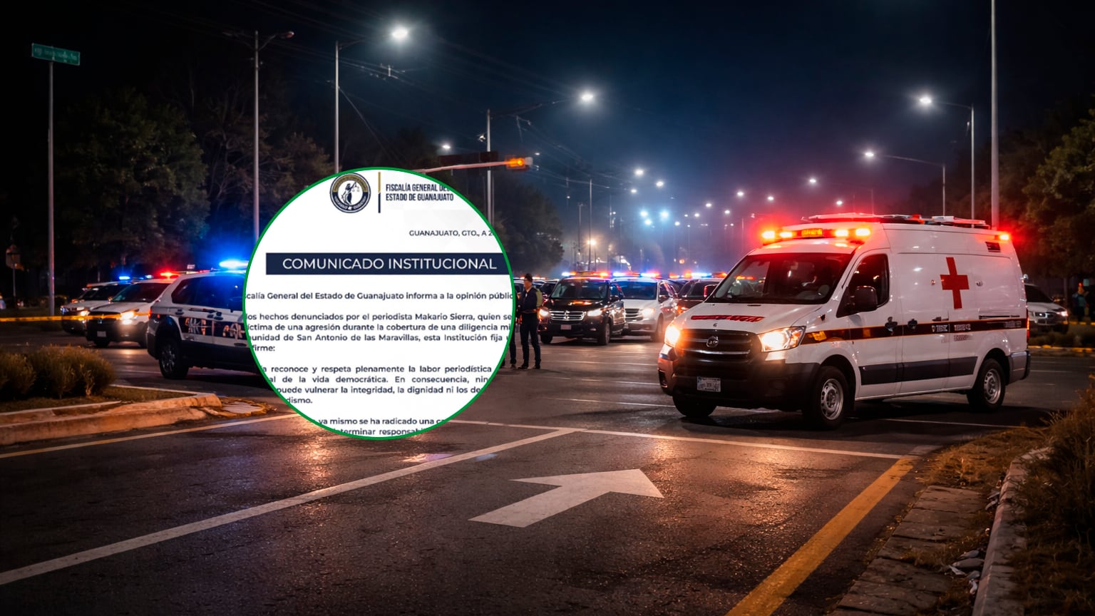 La Fiscalía General del Estado de Guanajuato a través de sus redes sociales publica un comunicado en el que promete una investigación tras lo hechos ocurridos.