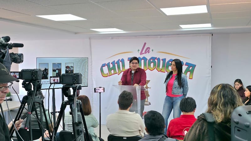 Conferencia de prensa de Diana Sánchez Barrios