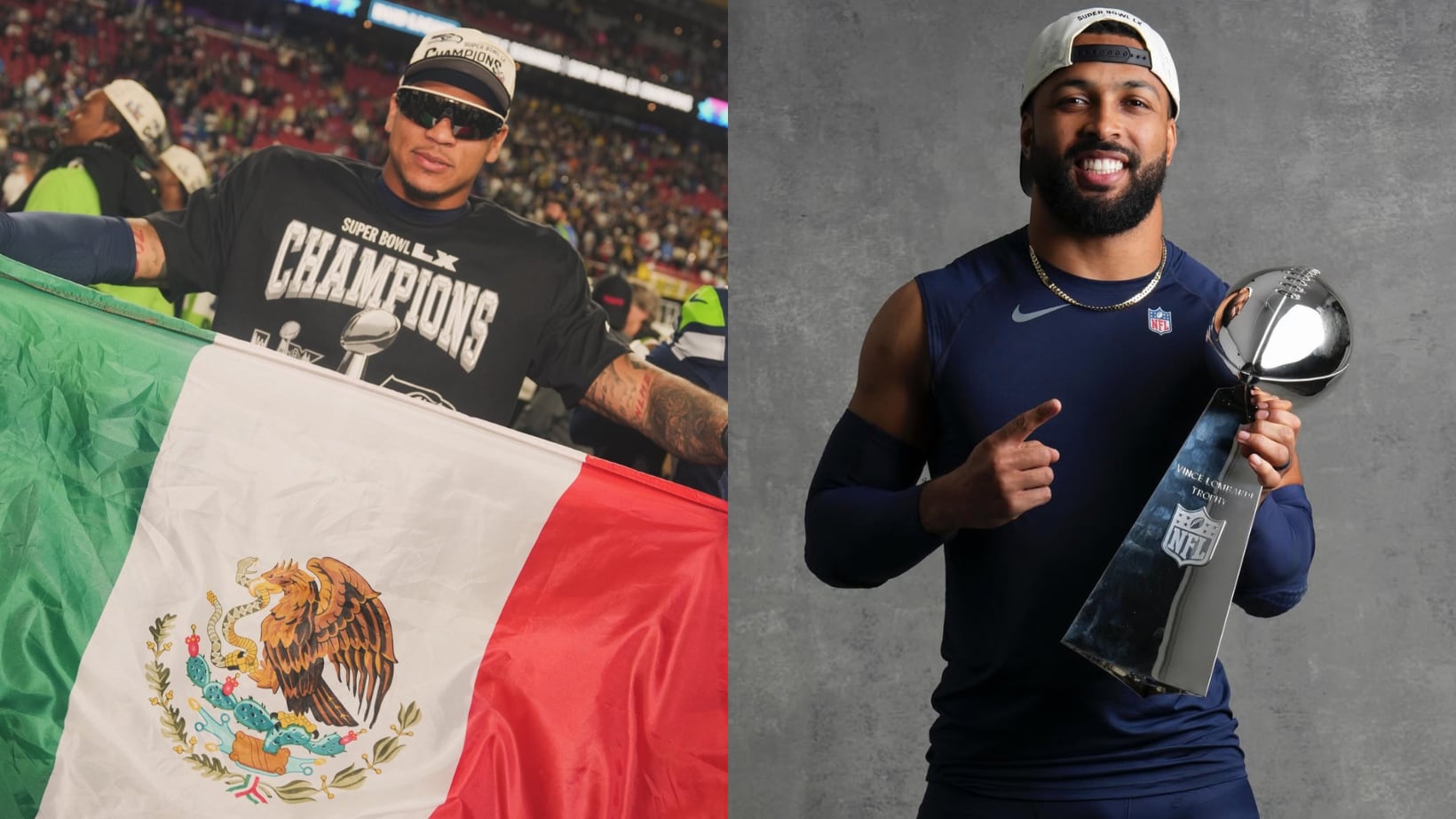 Julian Love y Elijah Arroyo ganaron el Super Bowl con Seattle.