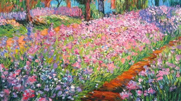 El jardín del artista en Giverny, obra de Monet (Especial).