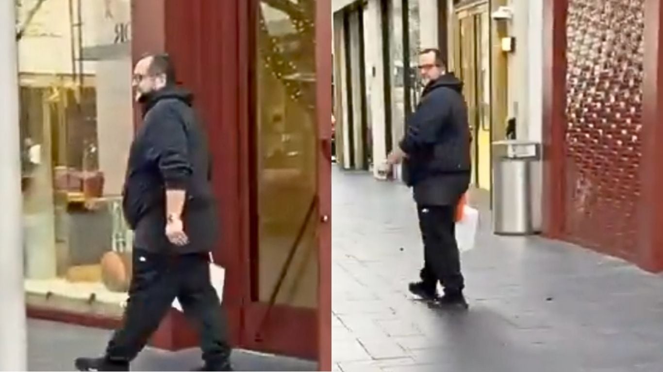 Ramón López Beltrán es captado comprando en Loro Piana