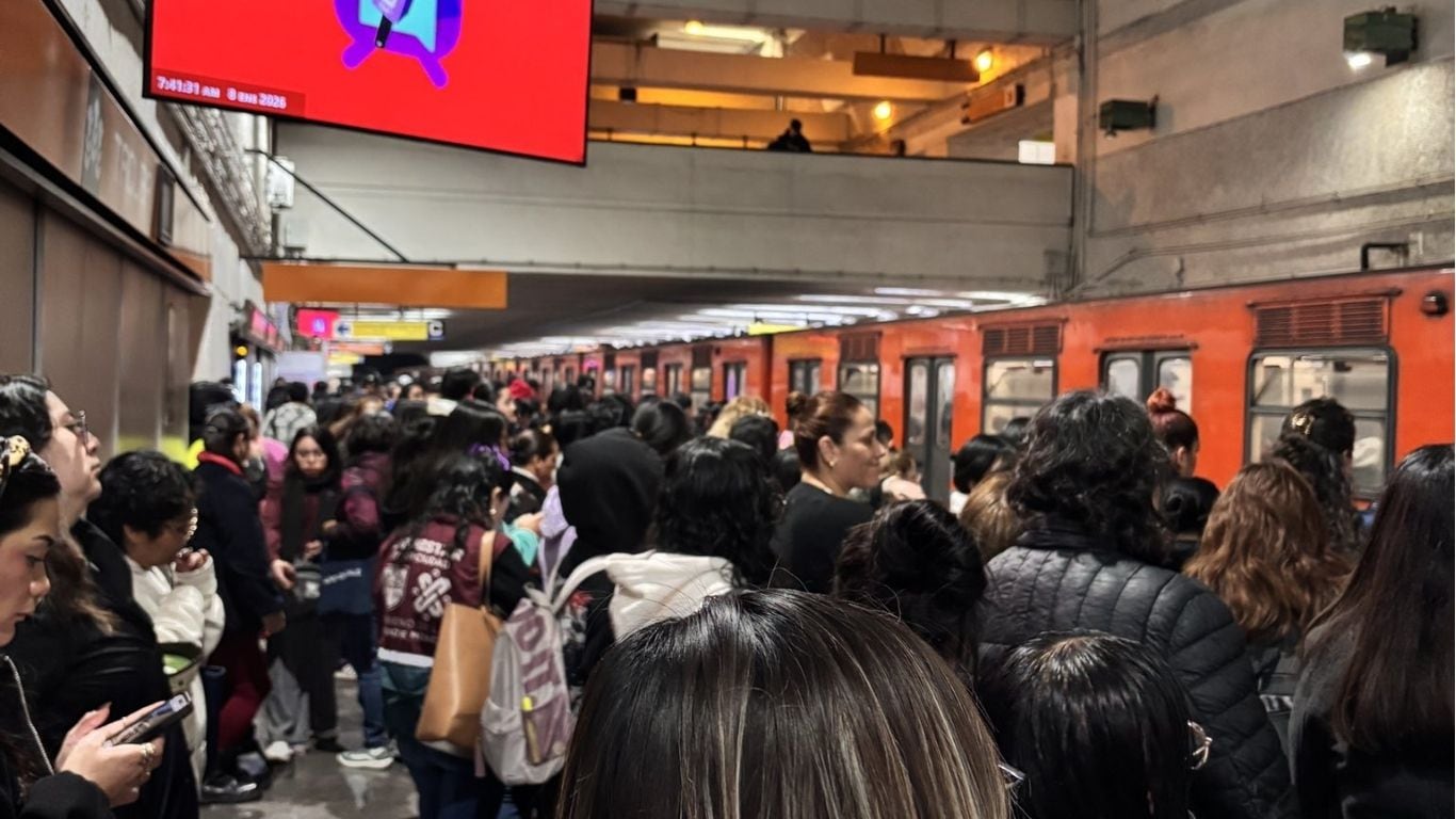 Problema en el avance de trenes del Metro