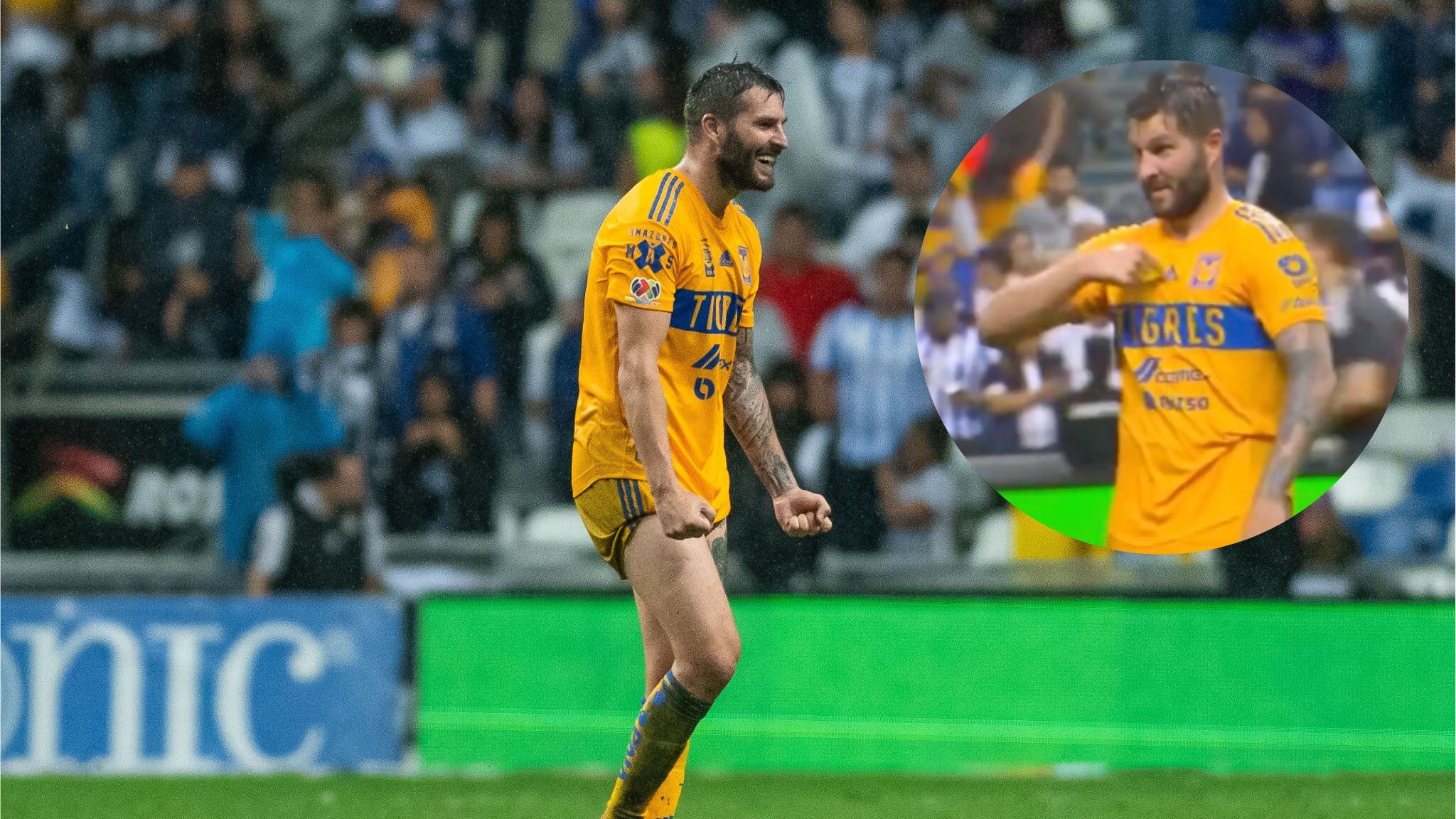 El delantero fue captado en pleno festejo I Mexsport