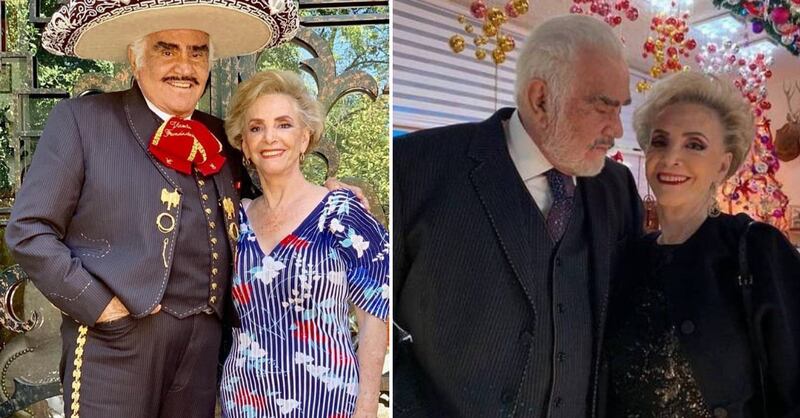 Vicente Fernández y Doña Cuquita formaron una familia junto a sus cuatro hijos.