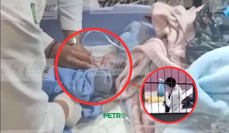 Video exclusivo de bebé abandonado en Tultitlán; estado de salud y en qué hospital está