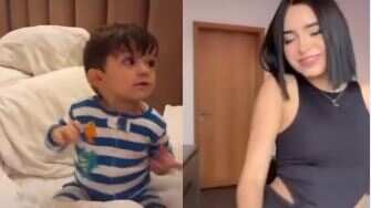 Hijo de Sherlyn graba su primer TikTok mira su adorable baile