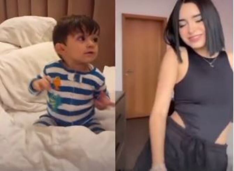 Hijo de Sherlyn graba su primer TikTok mira su adorable baile