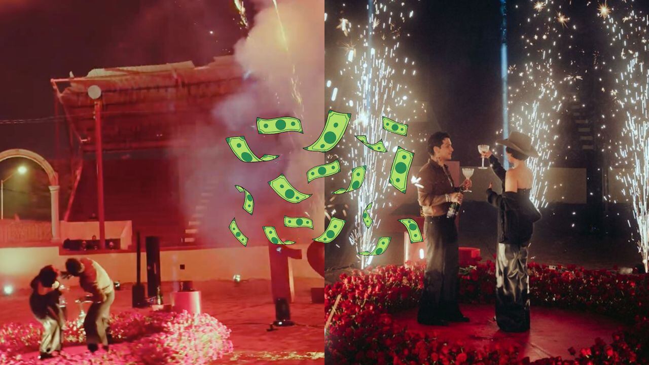 El cantante gastó más de medio millón de pesos para el festejo que le hizo delante del público.