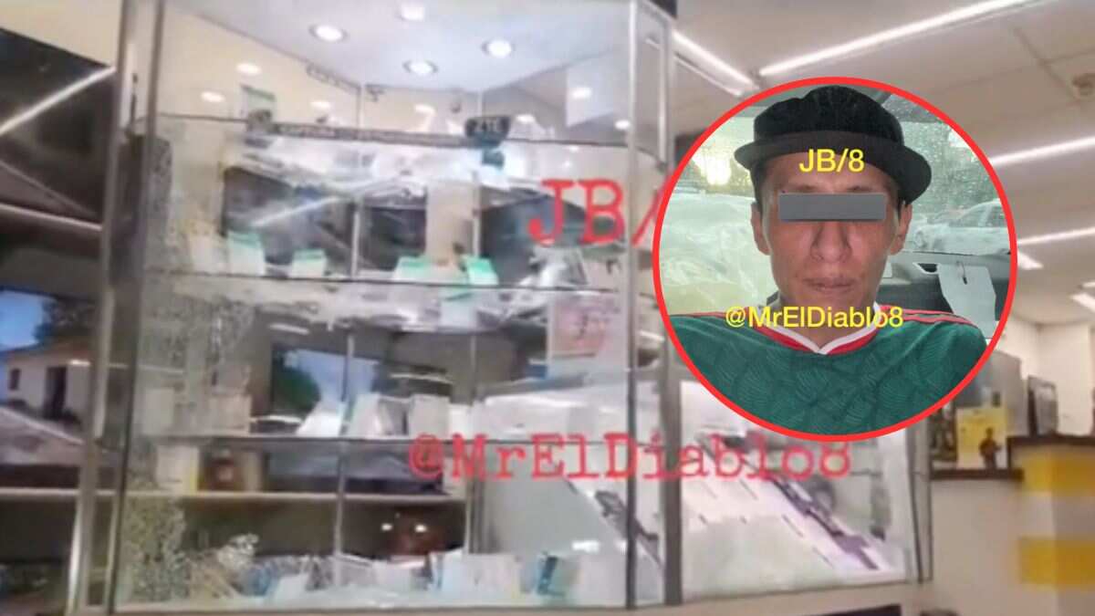 Detienen a sujeto que robó celulares a mazasos.