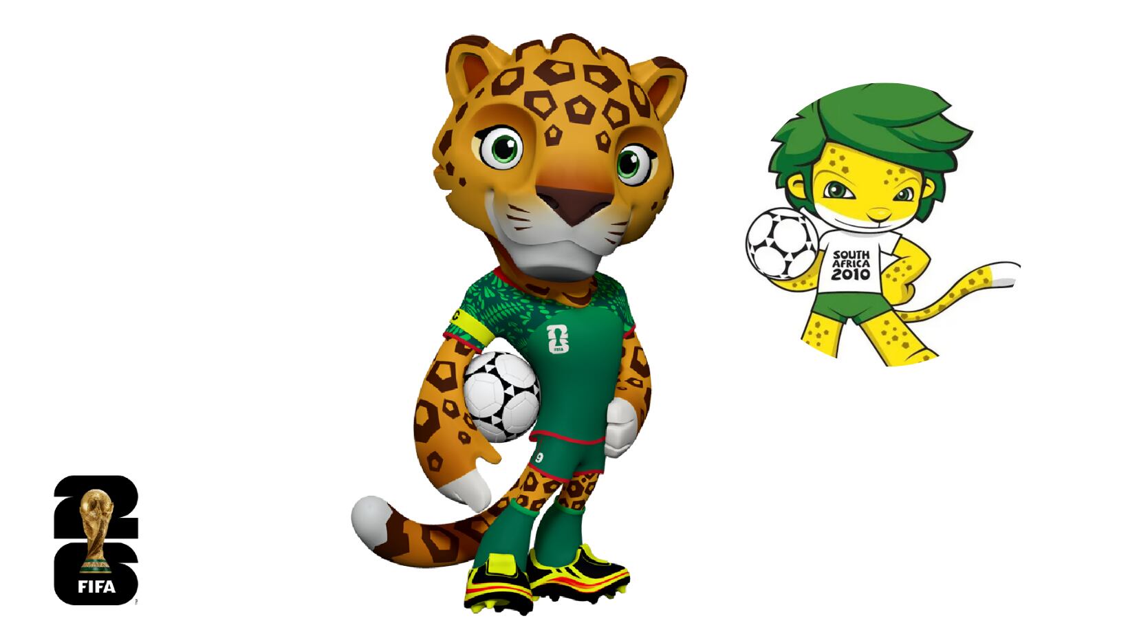 Mascotas del Mundial 2026 tienen similitud con anteriores modelos.