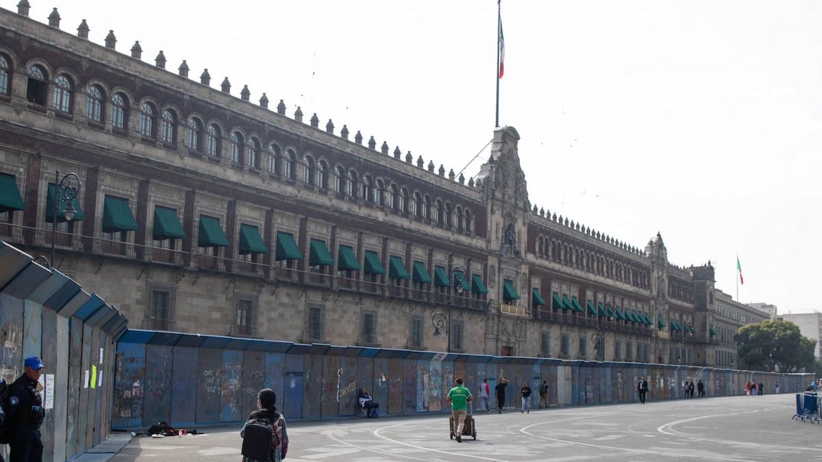 Las vallas resguardarán nuevamente Palacio Nacional.