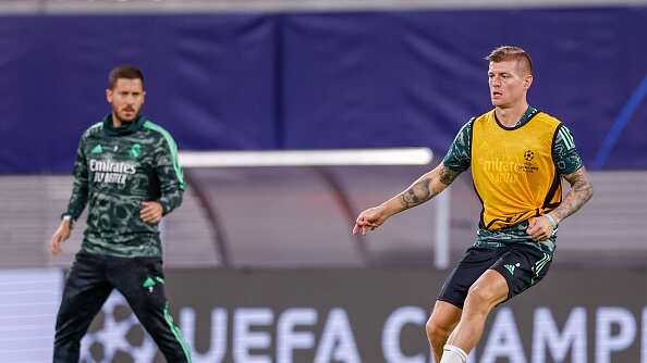 Eden Hazard y Toni Kroos