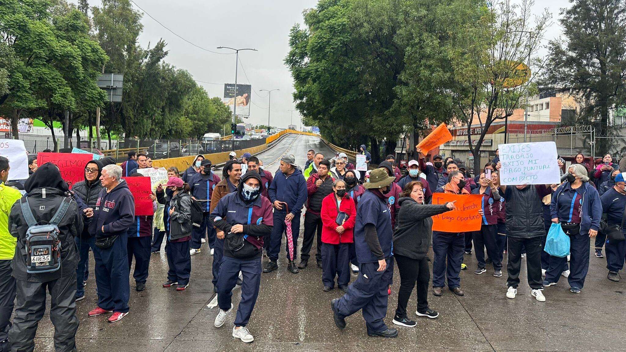 La circulación se vio interrumpida a la altura de Manuel Carpio. ( Vía Luis Alfaro)