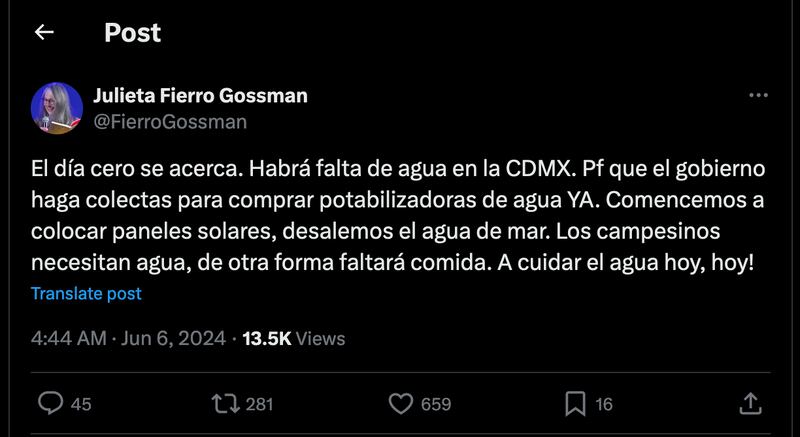 Julieta Fierro en X
