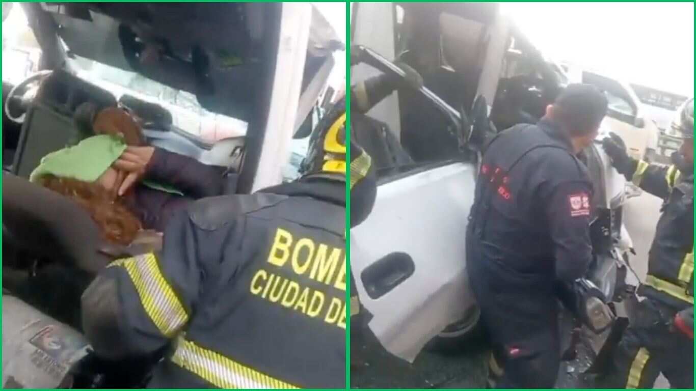 Conductor iba distraído en el celular