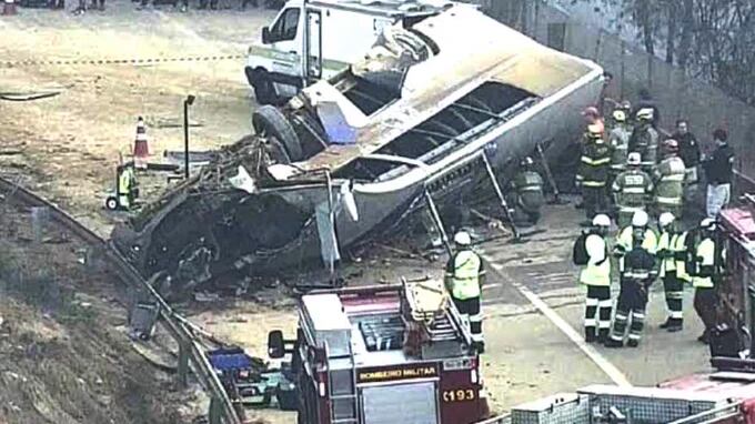 Camión de afcionados de Corinthians se volcó dejando fallecidos y heridos.