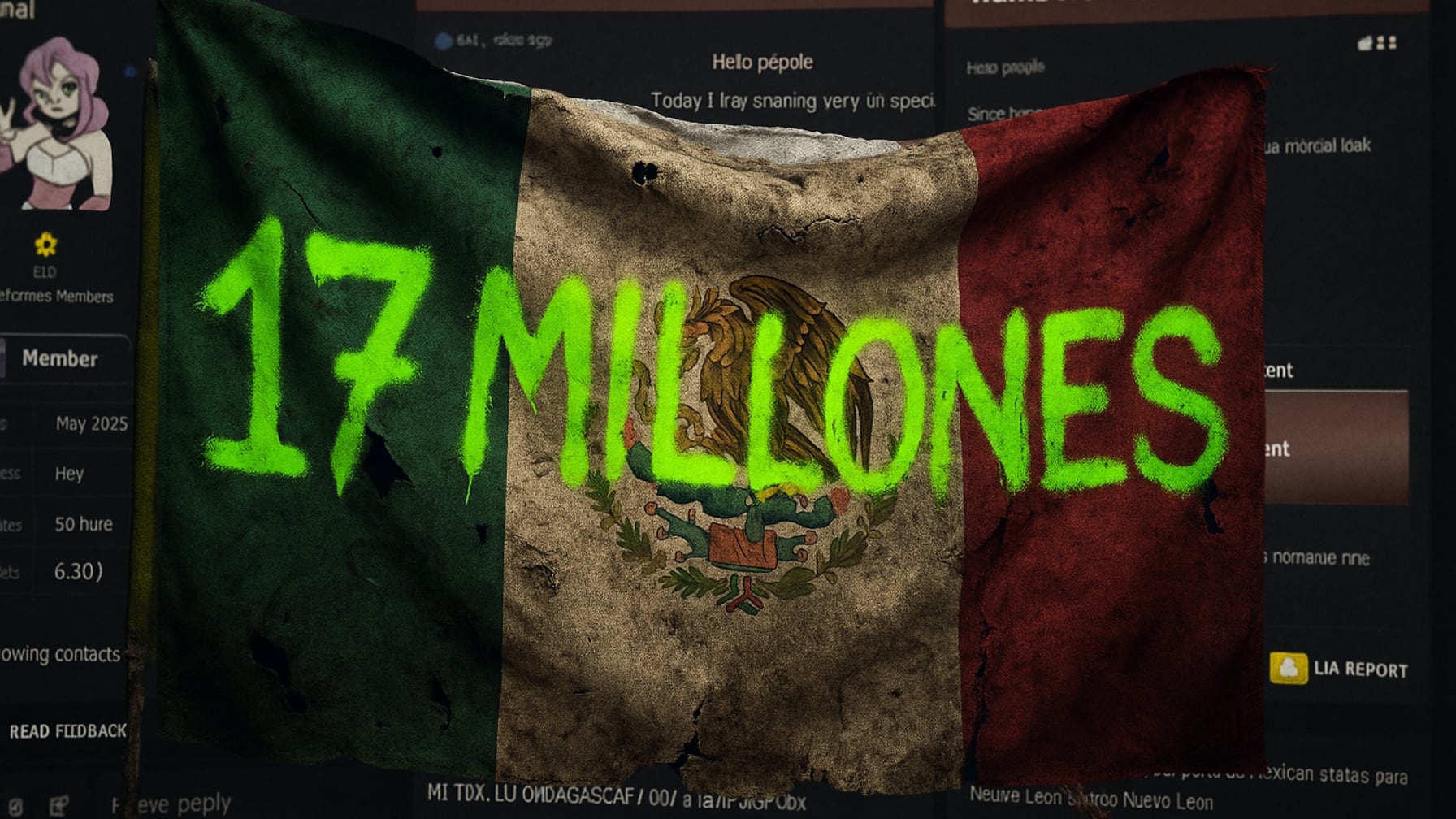 El hacker Hol1stic-K1ller filtró 17 millones de registros con datos personales, electorales y patrimoniales de ciudadanos mexicanos.