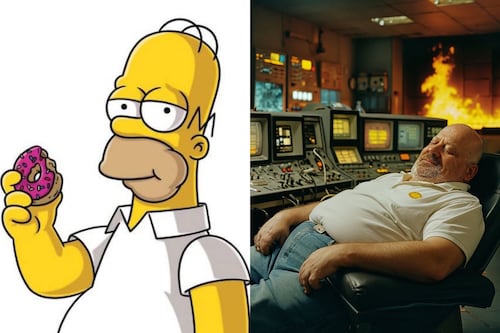 Así se vería Homero Simpson en la vida real, según la IA