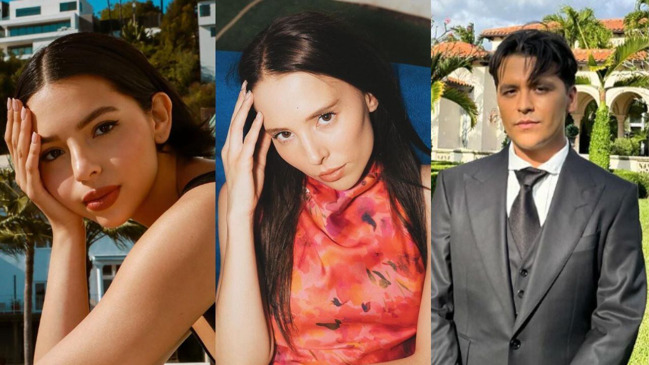 Ángela Aguilar, Majo Aguilar y Christian Nodal