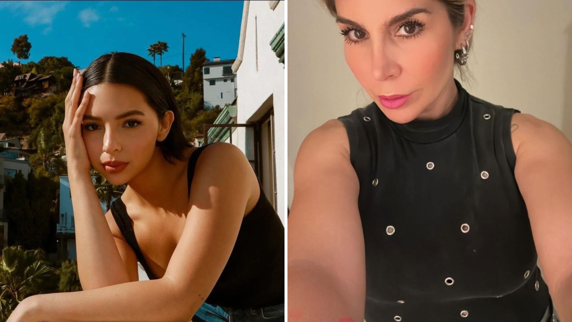 Comparan a Ángela Aguilar con la humorista Karla Panini por estar presente adulando a todas las novias que tuvo Christian Nodal antes de ella.