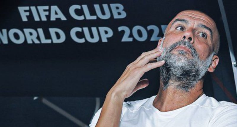 Pep Guardiola en el Mundial de Clubes.
